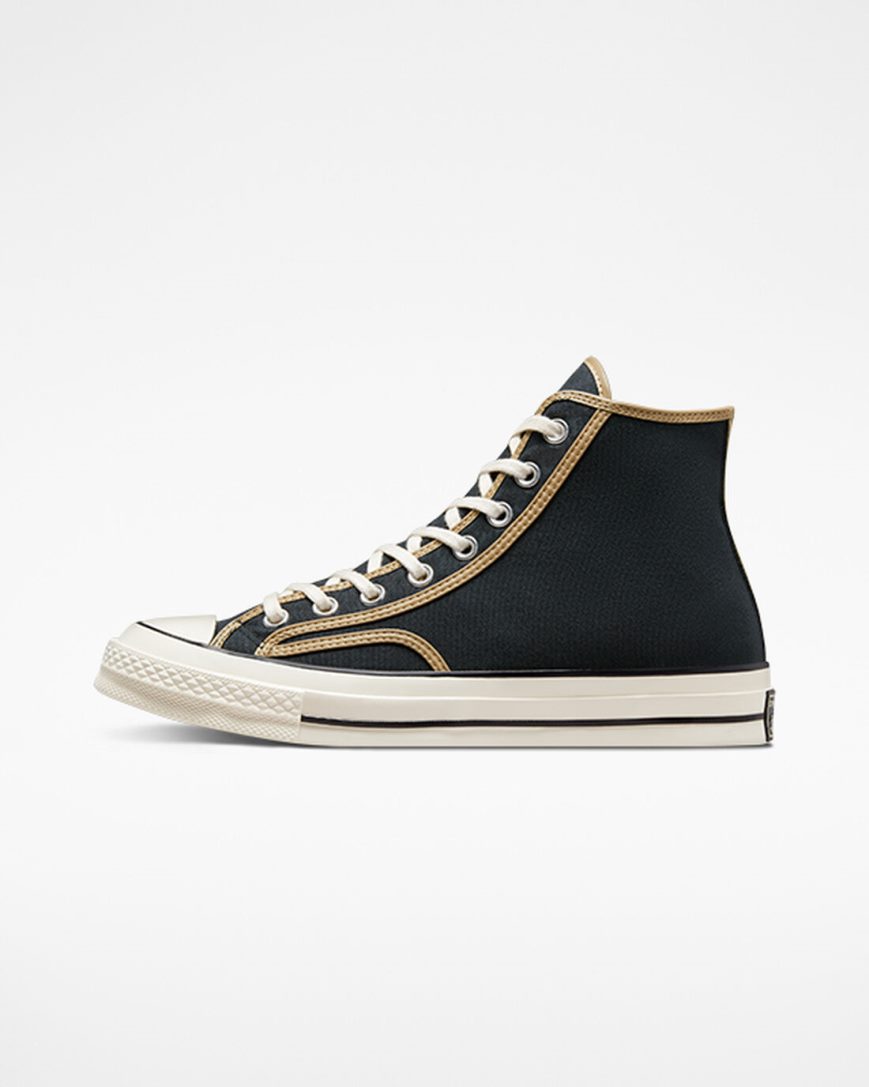 Dámské Boty Vysoké Converse Chuck 70 Workwear Černé Hnědožlutý | CZ WPLB83